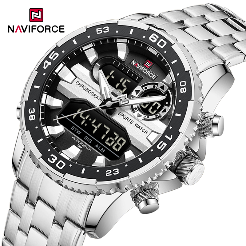 Citizen Watch Tsuyosa - メンズ腕時計 NAVIFORCE オリジナルトレンドブランド Lcd ディスプレイアナログデジタルクォーツマン時計 30