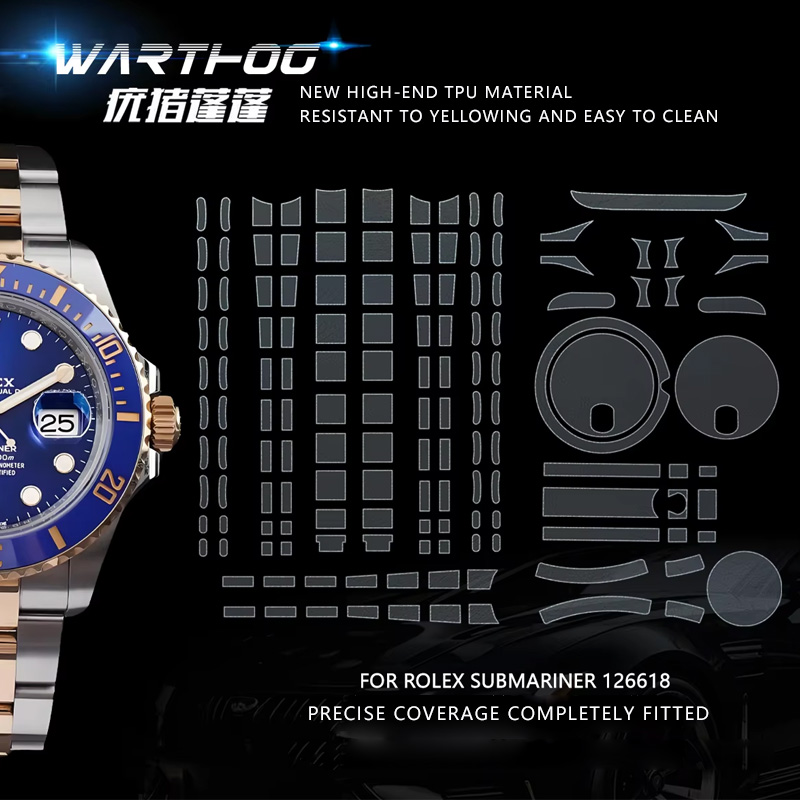 Rolex Watch Submariner - ロレックスフィルム126618サブマリーナシリーズウォッチ41MMダイヤルウォッチ保護フィルムに適しています。