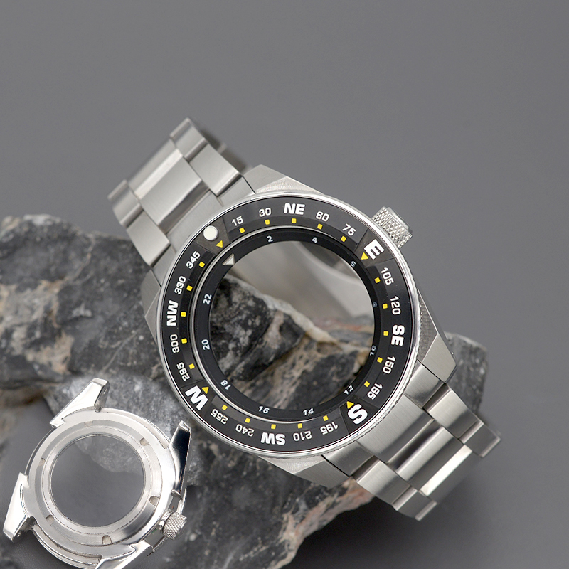 Citizen Watch Tsuyosa - キングサムライ自動巻きサファイア時計ケース,316lステンレススチールブレスレット,日本に適しています4r35 4r36 nh35 nh36,新品