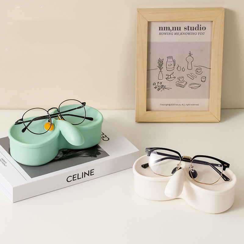 Jewelry Eyewear Watches & Accessories - かわいいメガネ収納ボックス漫画鼻型メガネスタンドデスクトップジュエリー小物収納ボックスキーウォッチ小物収納ボックス