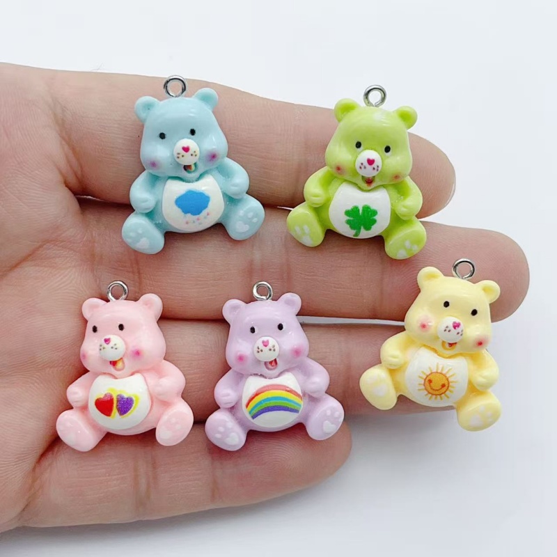 Drop Earrings - 10個の漫画動物チャームペンダントDIY作成用イヤリング、ネックレス、ブレスレット、アクセサリー、装飾品