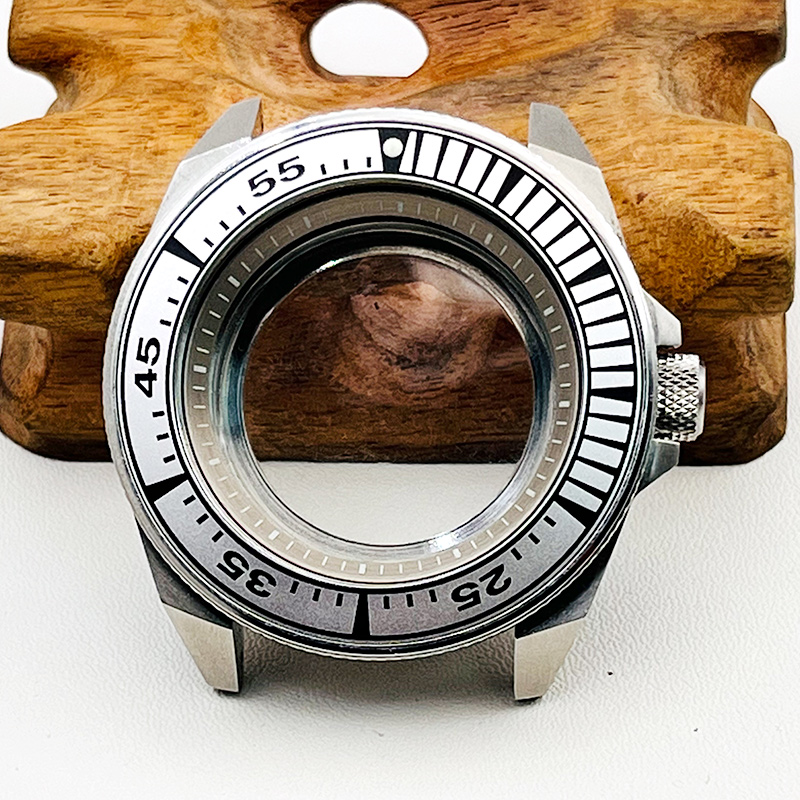 Citizen Watch Tsuyosa - サムライ-透明な時計ケース,nh35, nh36, 4r用44mm,自動巻きムーブメント,サファイアガラス,裏表紙