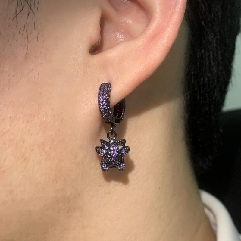 Drop Earrings - ポケモン ゲンガー イヤーペンダント イヤリング イヤーアクセサリー トレンディなパーソナライズされたスタッド