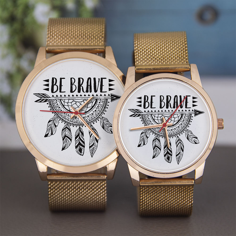 Rose Gold Bracelet - アロークールギフト 45/38 ミリメートルローズゴールド腕時計フェザーブラックシルバークォーツムーブメントブレイブ合金ケーススチールシリコンレザーストラップ