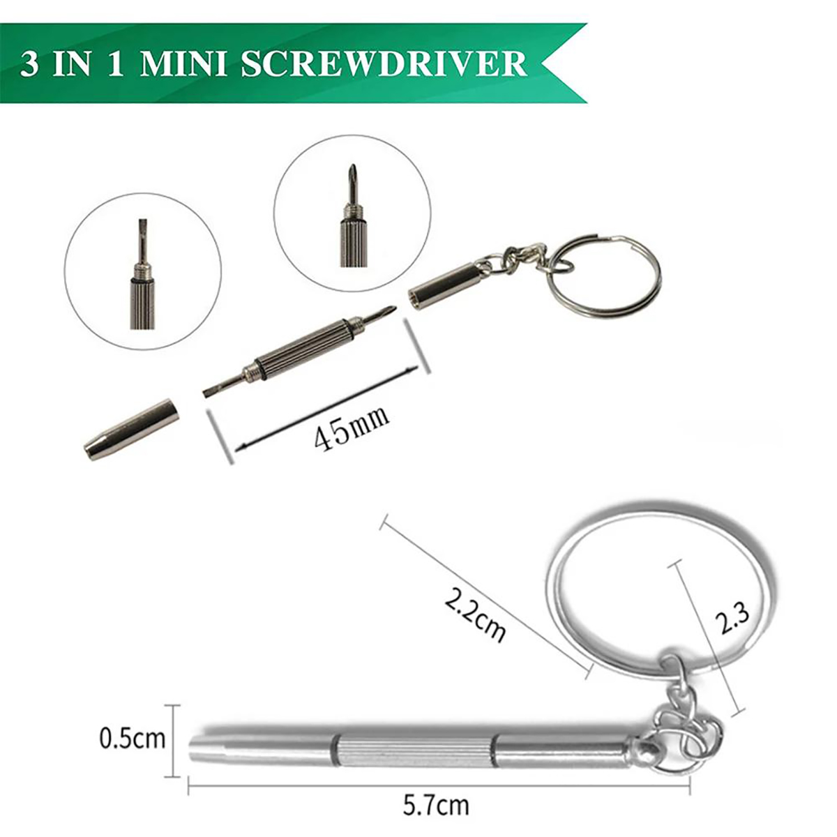 1/2個入り精密3in1ドライバー ミニポータブル眼鏡時計ジ - Jewelry Repair & Watches Photos のレビューと価格
