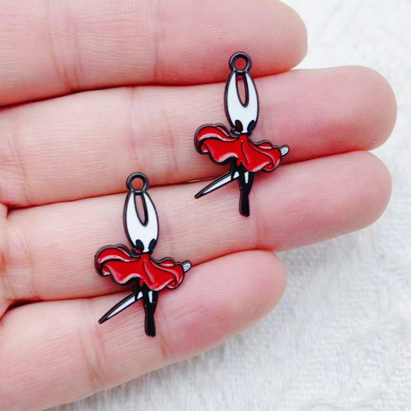 10 個合金ドリップオイル漫画アクセサリーペンダント DIY - Drop Earrings のレビューと価格