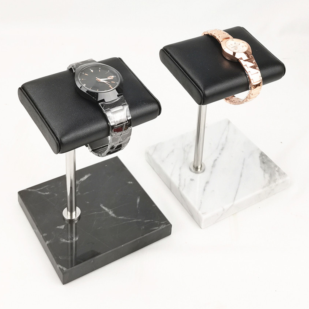 ポータブルpuレザーと大理石の時計ディスプレイスタンド,ブレ - Jewelry And Watches Stores のレビューと価格