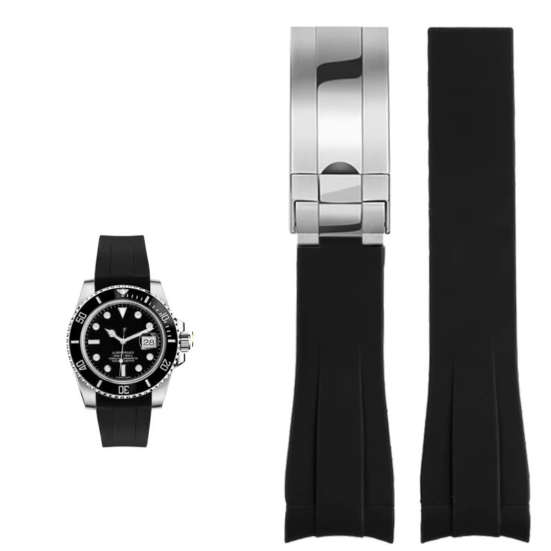 ロレックス 20 ミリメートルシリコン時計アクセサリーオリジ - Rolex Watch Submariner のレビューと価格