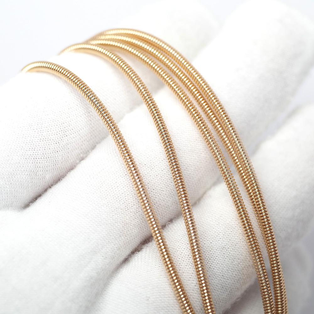 ピンクゴールドメッキのスプリングチェーン,真ちゅう製ネックレ - Rose Gold Bracelet のレビューと価格