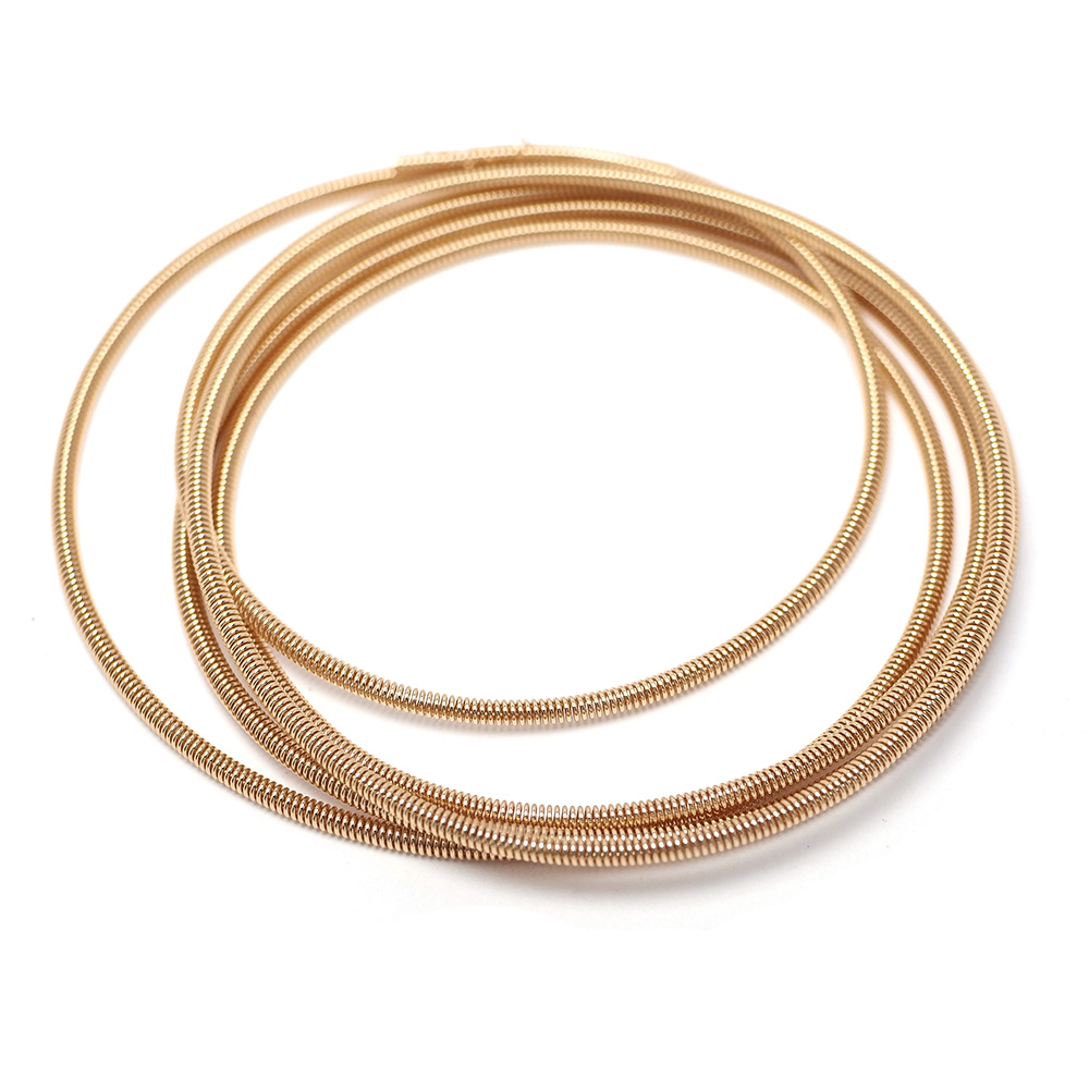ピンクゴールドメッキのスプリングチェーン,真ちゅう製ネックレ - Rose Gold Bracelet のレビューと価格