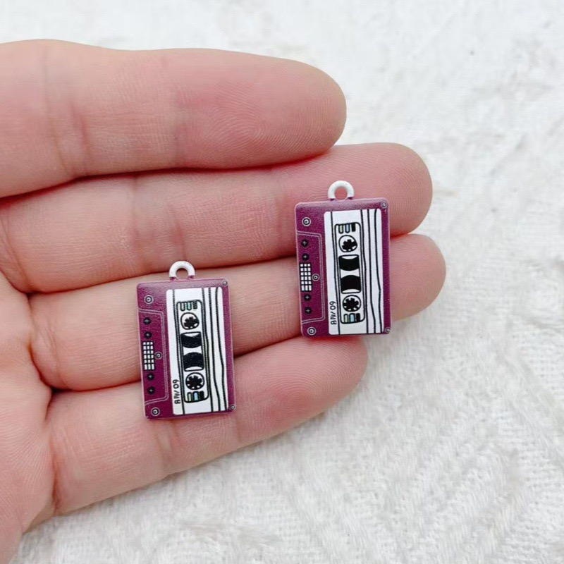 10個の合金ジュエリーアクセサリー、オイルドロッププリント磁 - Drop Earrings のレビューと価格