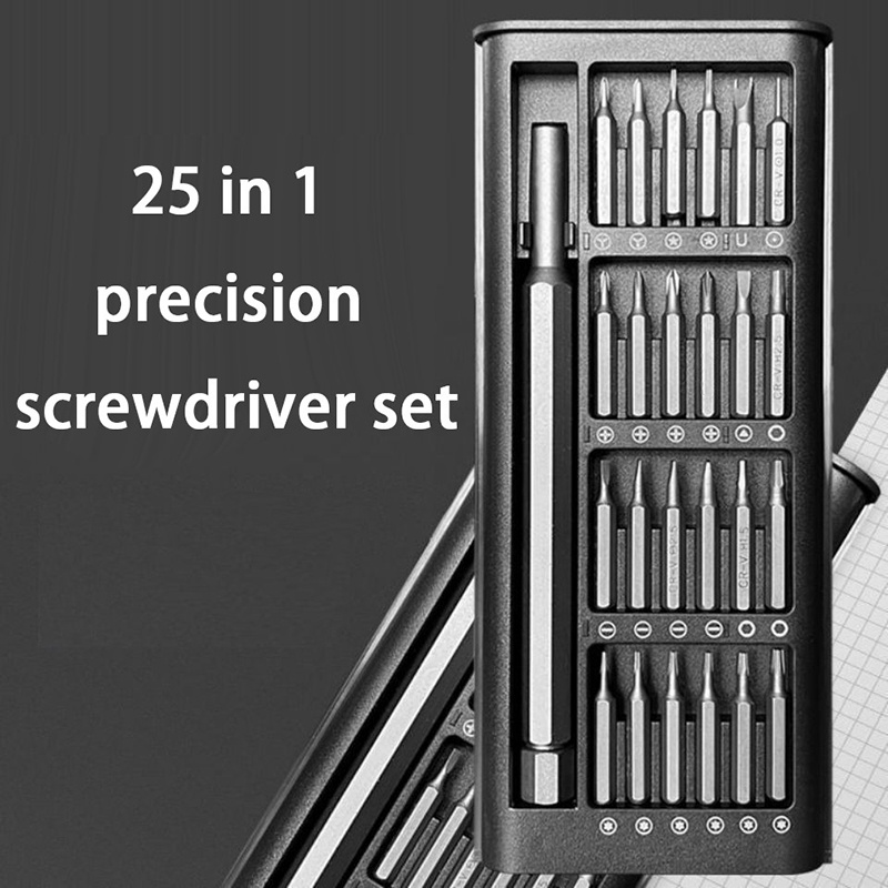 25 in 1精密ドライバーセット磁気スクリュードライバーキ - Watch Repair Tool Kit のレビューと価格