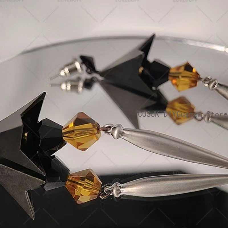ゲーム原神インパクト Zhongli コスプレファッション耳 - Drop Earrings のレビューと価格
