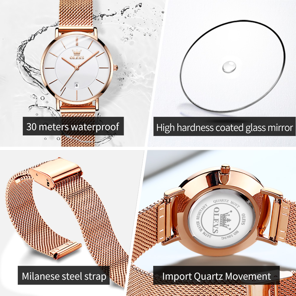 OLEVS レディース腕時計 5869 エレガントでおしゃれ - Jewellery Watch のレビューと価格