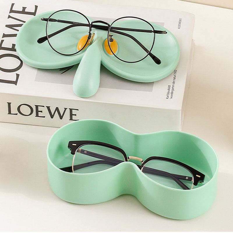かわいいメガネ収納ボックス漫画鼻型メガネスタンドデスクトップ - Jewelry Eyewear Watches & Accessories のレビューと価格