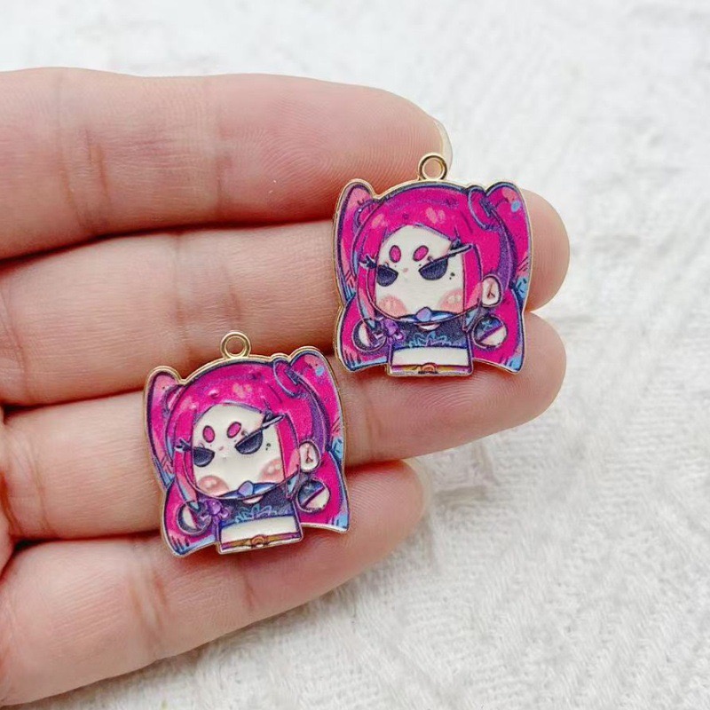 10 個漫画アニメペンダントオイルドロップ合金 DIY イヤ - Drop Earrings のレビューと価格