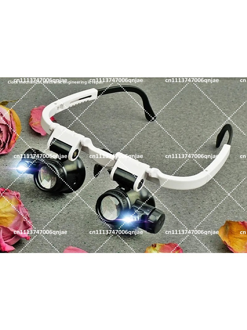 23倍ヘッドマウント拡大鏡（ライト付き）、電子機器修理、ジュ - Jewelry Repair & Watches Photos のレビューと価格