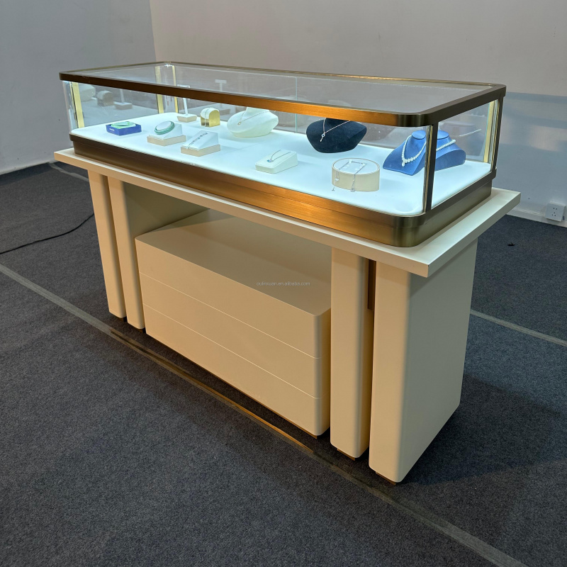 カスタムステンレス製ジュエリーウォッチディスプレイテーブルシ - Jewelry And Watches Stores のレビューと価格