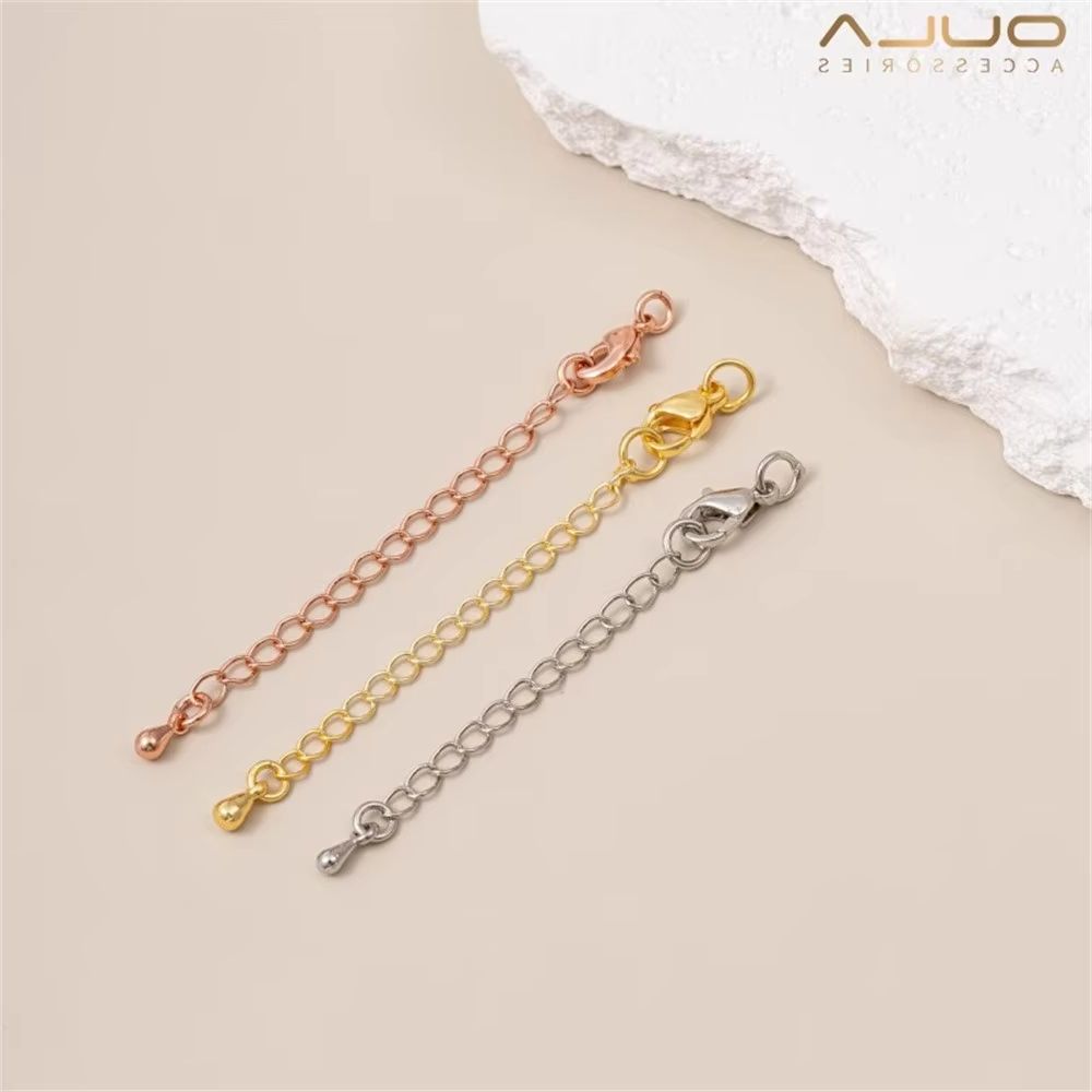 色保持テールチェーン延長チェーン 18K リアルゴールド ホ - Rose Gold Bracelet のレビューと価格