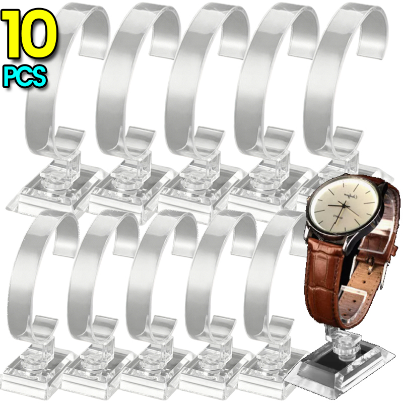 1-10 個卸売透明時計ディスプレイラック C リング透明ブ - Jewellery Watch のレビューと価格
