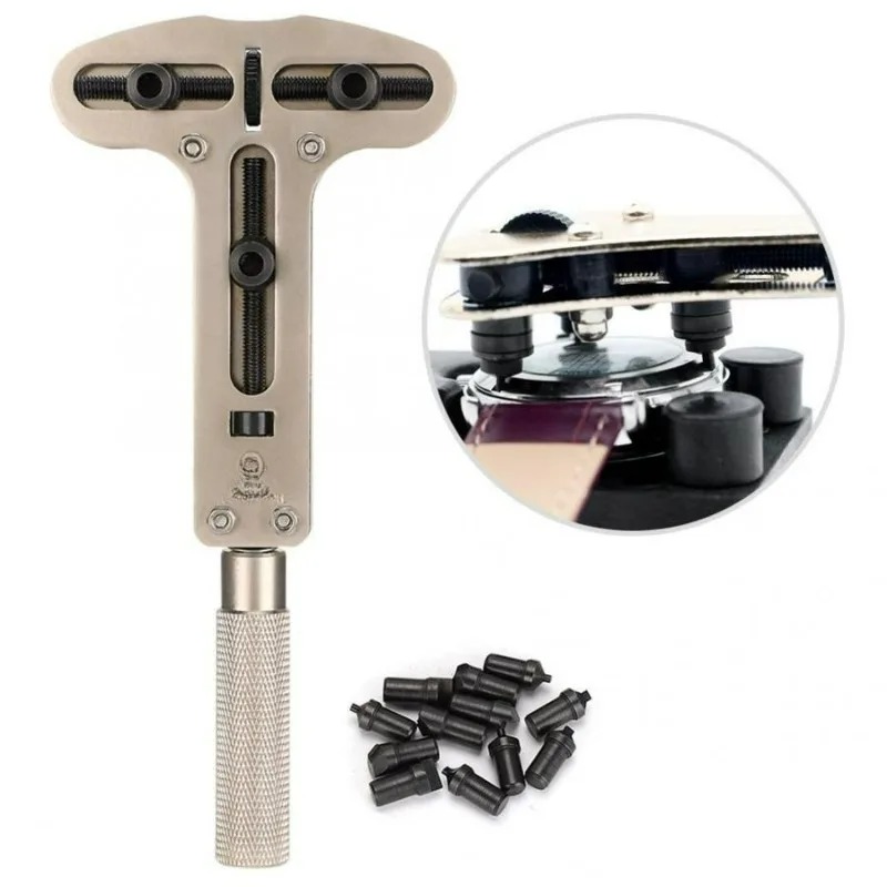 調節可能な時計裏蓋オープナー 12 アクセサリー バッテリー - Watch Repair Tool Kit のレビューと価格