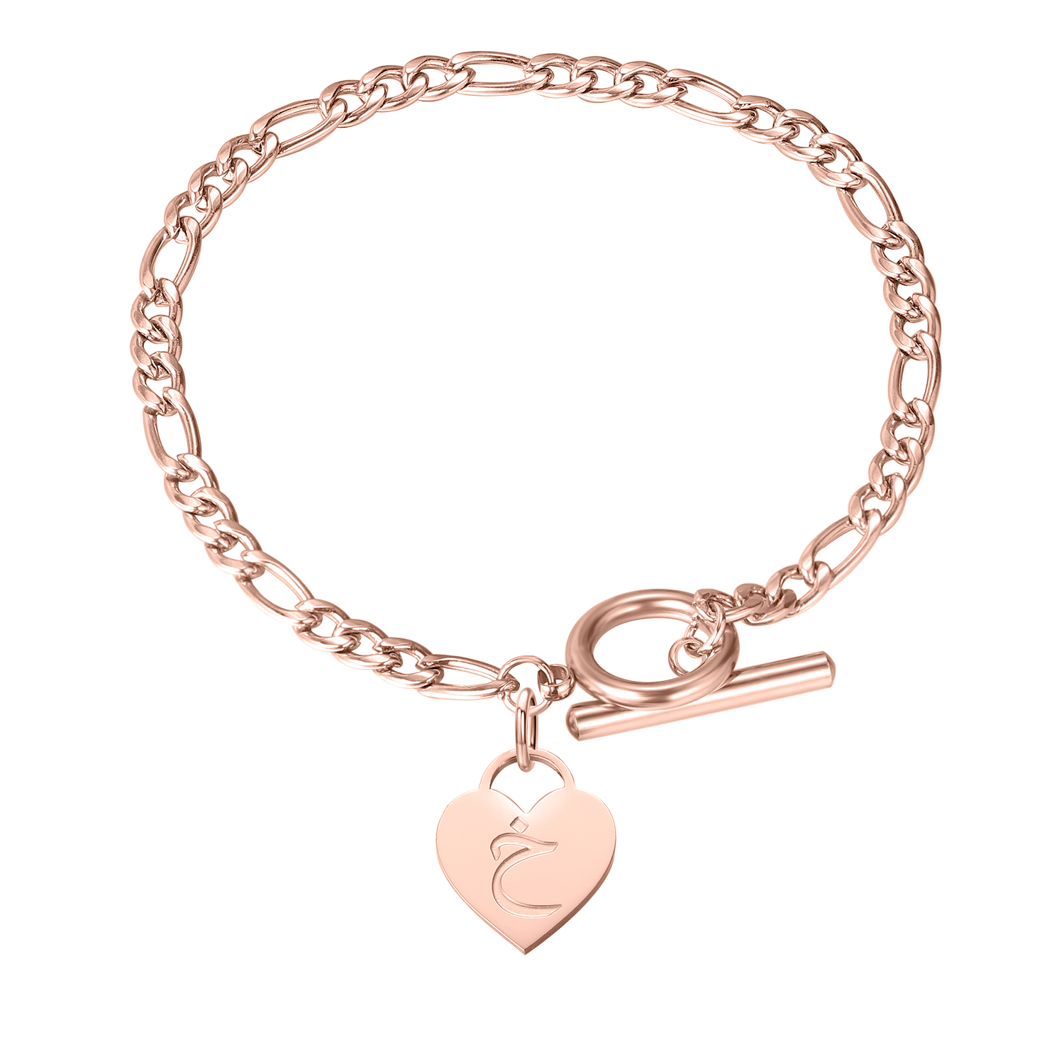 カスタムアラビア名ブレスレットパーソナライズされたイニシャル - Rose Gold Bracelet のレビューと価格
