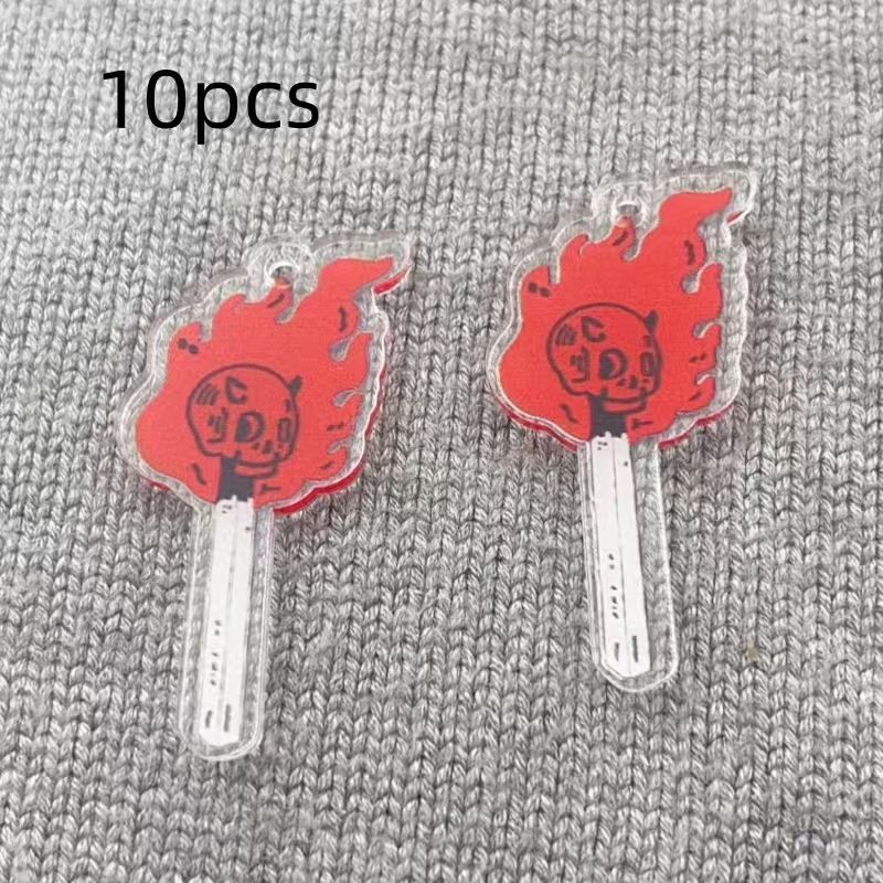 10個のアクリルスカルペンダント、DIYジュエリー作り、イヤ - Drop Earrings のレビューと価格