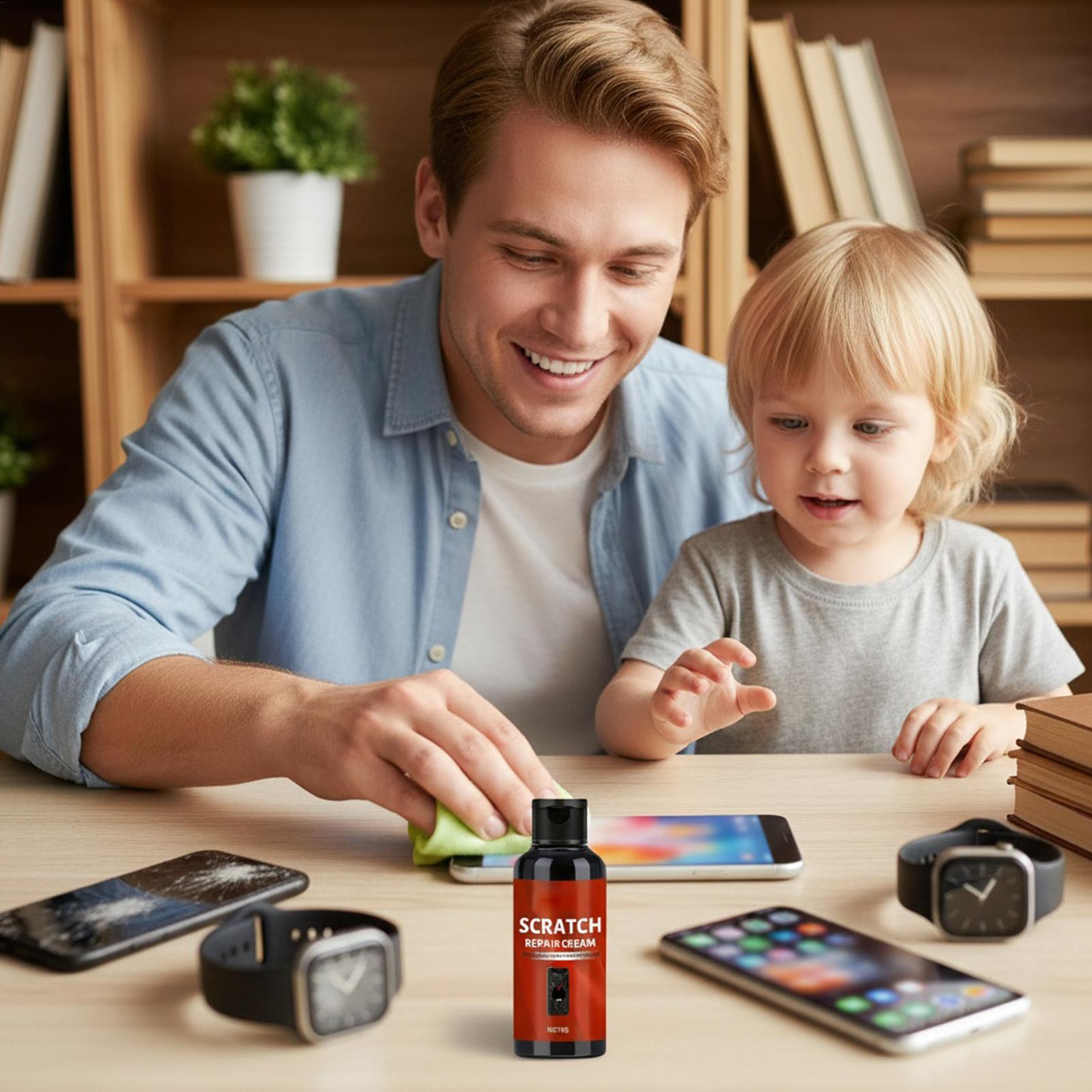 ガラス傷消し＆研磨クリーム クイックリペアキット 携帯電話画 - Watch Repair Tool Kit のレビューと価格
