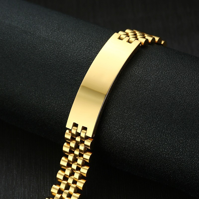 Vnox メンズ 15 ミリメートルワイド id タグブレス - Jewellery Watch のレビューと価格