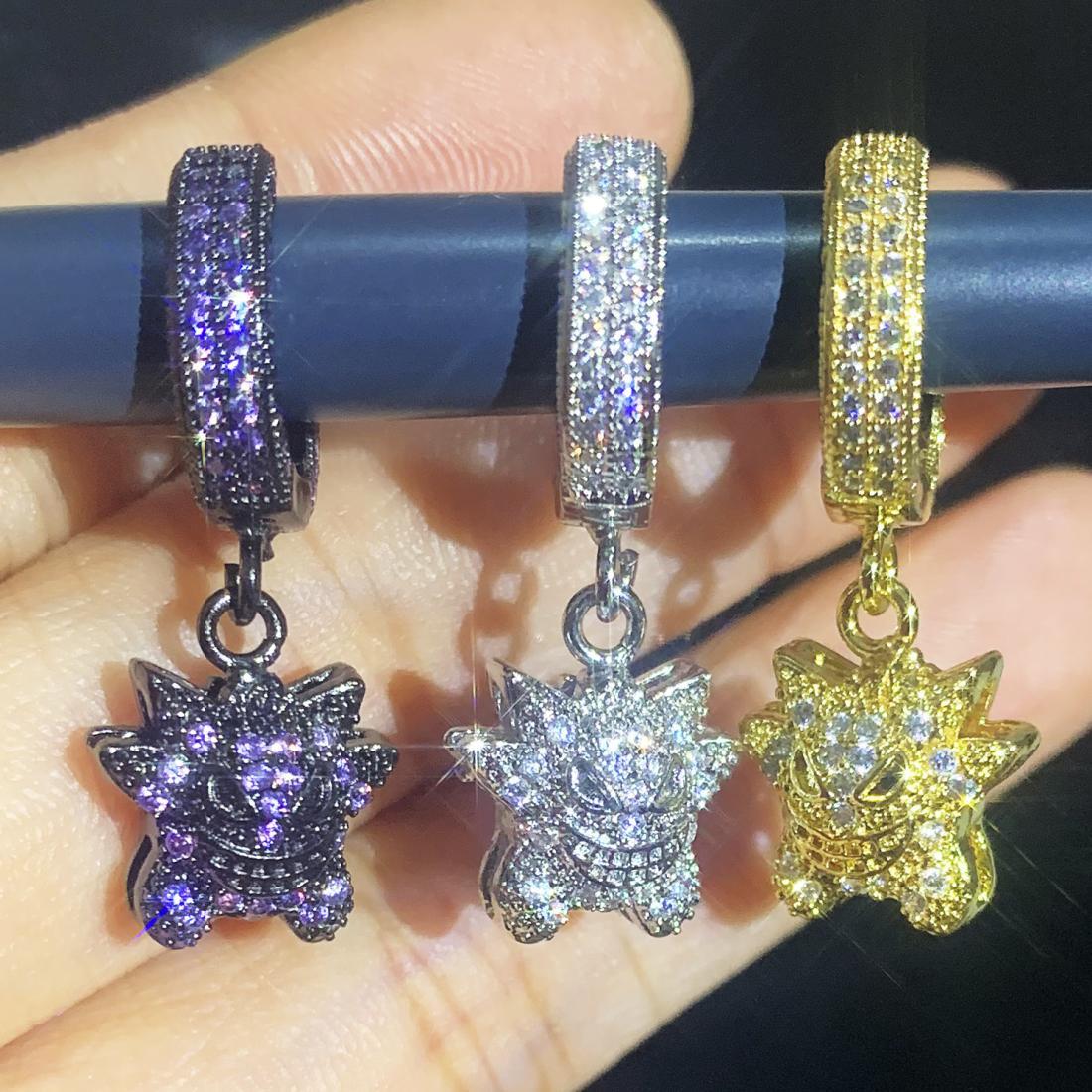 ポケモン ゲンガー イヤーペンダント イヤリング イヤーアク - Drop Earrings のレビューと価格