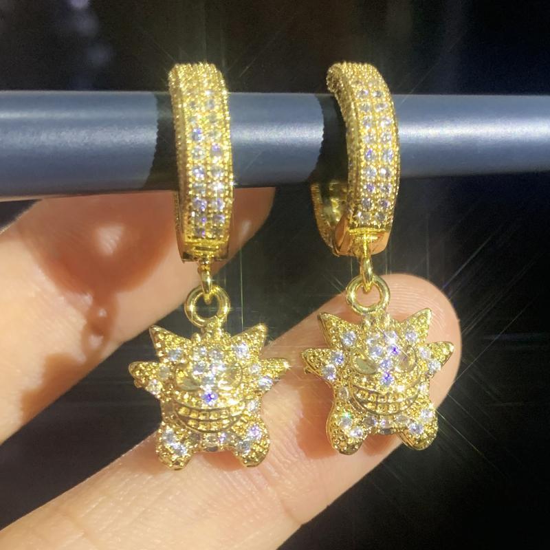 ポケモン ゲンガー イヤーペンダント イヤリング イヤーアク - Drop Earrings のレビューと価格