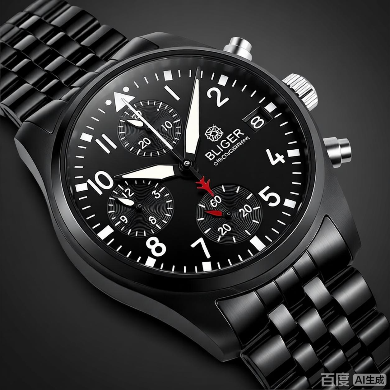 BLIGER フルブラック ブラッシュド 38 ミリメートル - Jewellery Watch のレビューと価格
