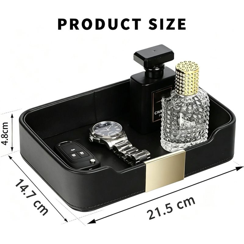PHFU-PU レザーキーボックス、キートレイ、玄関収納トレ - Jewelry And Watches Stores のレビューと価格