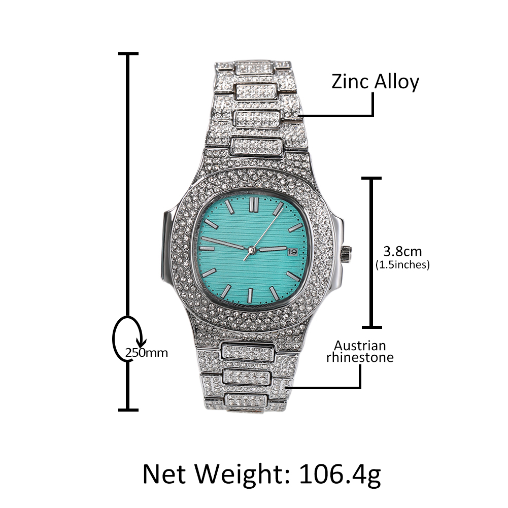 きらめくブルーのレディースミニクォーツ時計、スタイリッシュな - King'S Jewelry Watches のレビューと価格