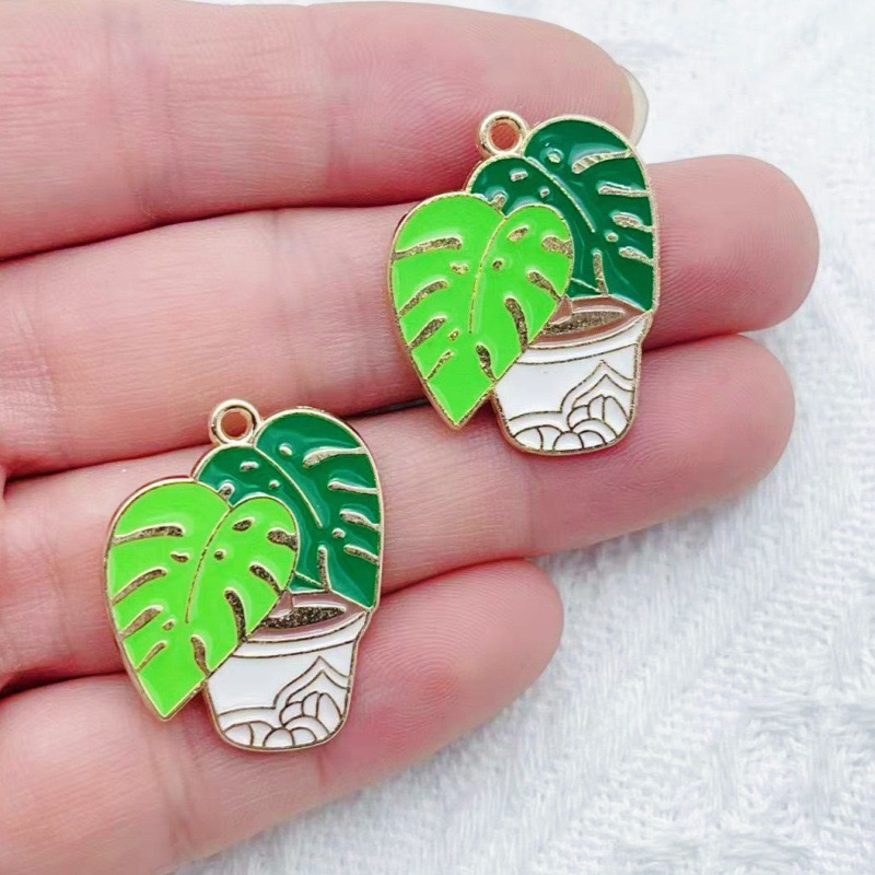 10 個サボテン植物オイルドロップ合金ジュエリーアクセサリー - Drop Earrings のレビューと価格