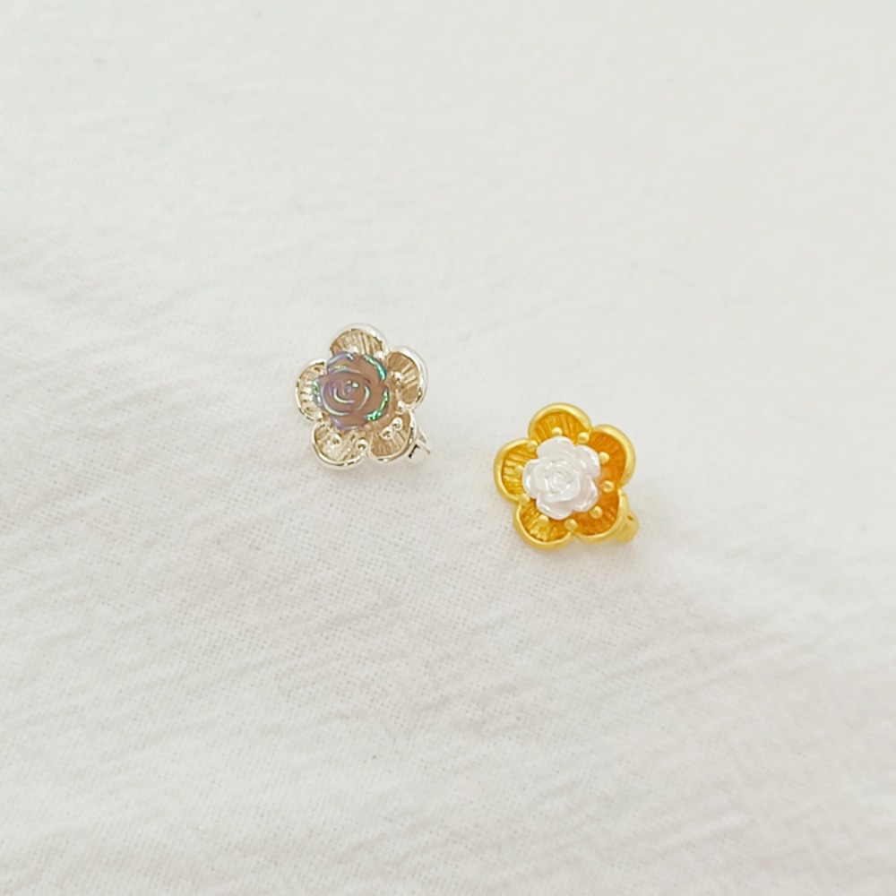 シルバー18K古代風ゴールドローズラペルバックル、フラワーク - Rose Gold Bracelet のレビューと価格