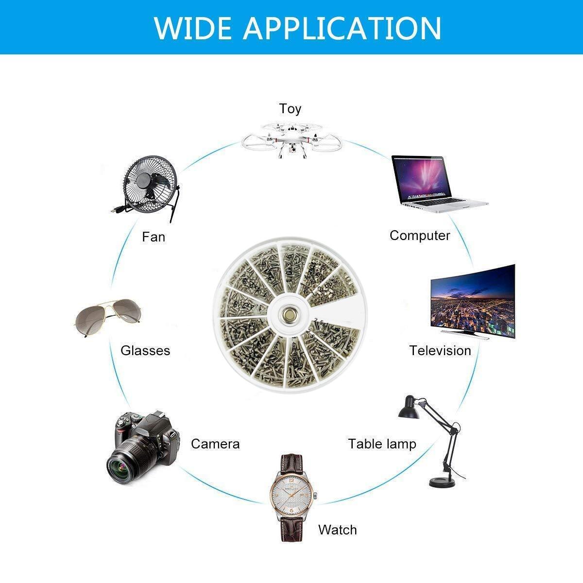 240/600個の小さなネジナットドライバーセット、眼鏡サン - Watch Repair Tool Kit のレビューと価格