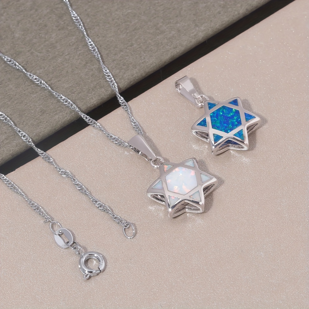ダビデの星オパールペンダントネックレス リバーシブル ユダヤ - Jewelry & Watches Vitopoulos Reviews のレビューと価格