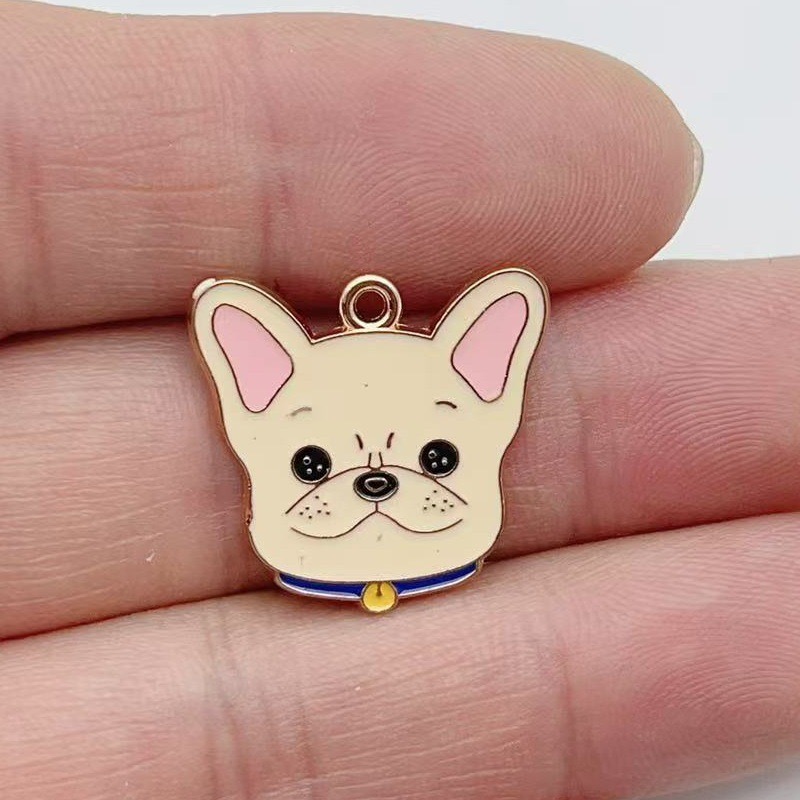 12個入り漫画ペット斑点犬合金オイルドロップペンダント、DI - Drop Earrings のレビューと価格