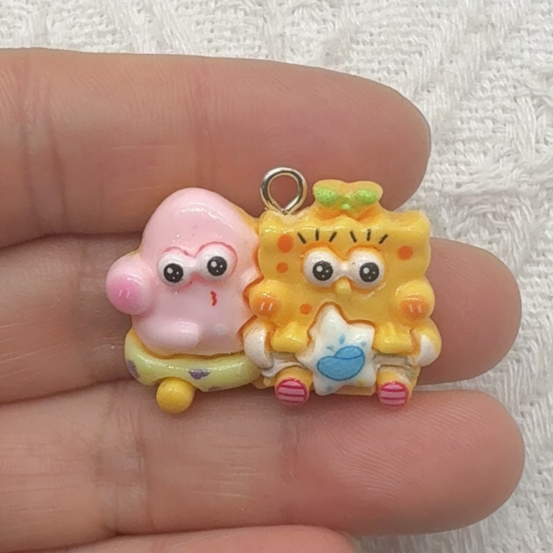 10個入り漫画風樹脂ペンダント、DIYジュエリー製作イヤリン - Drop Earrings のレビューと価格