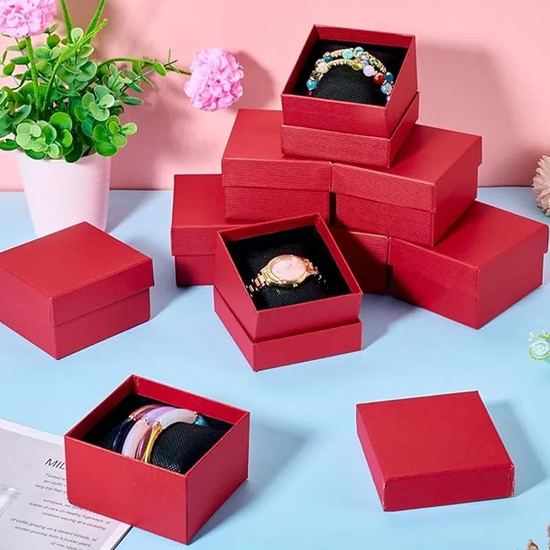 シンプルな時計ディスプレイ包装紙箱時計ブレスレット段ボール正 - Jewelry And Watches Stores のレビューと価格