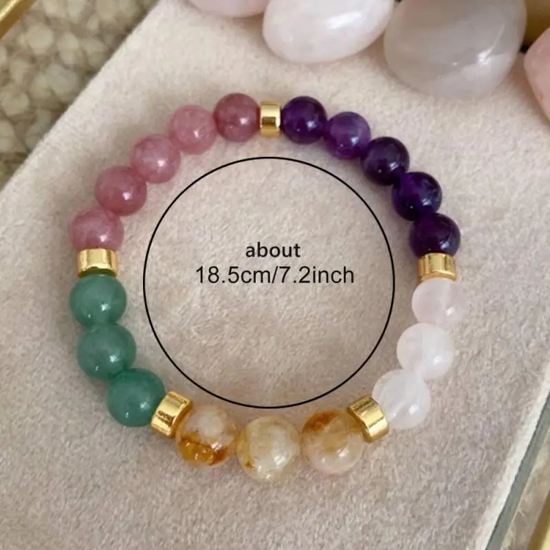 天然アメジストローズクォーツビーズブレスレットゴールドスペー - Rose Gold Bracelet のレビューと価格